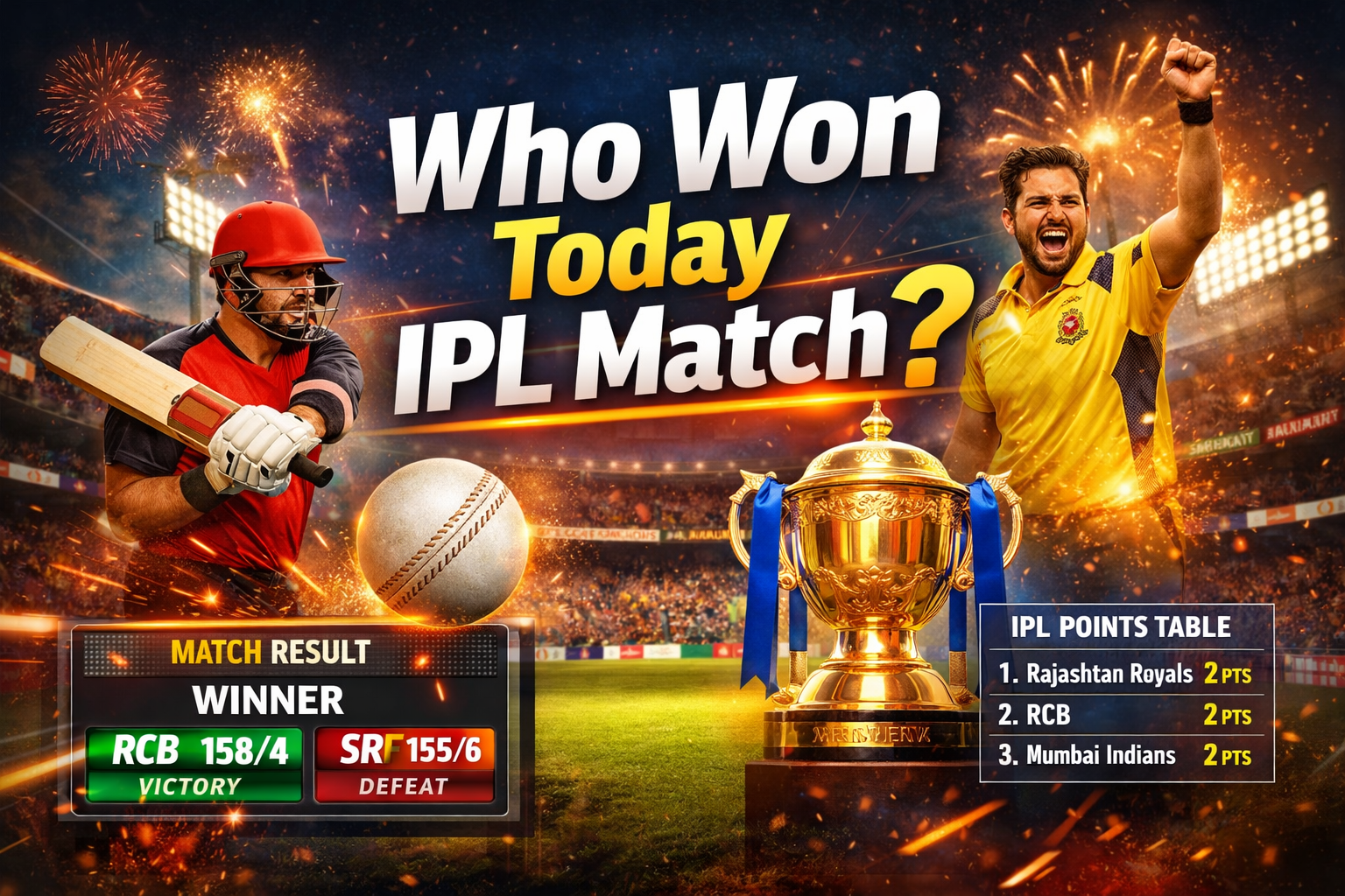Ipl Progress Daily IPL Score Updates: How to Know Who Won Today IPL Match - Cricket ...