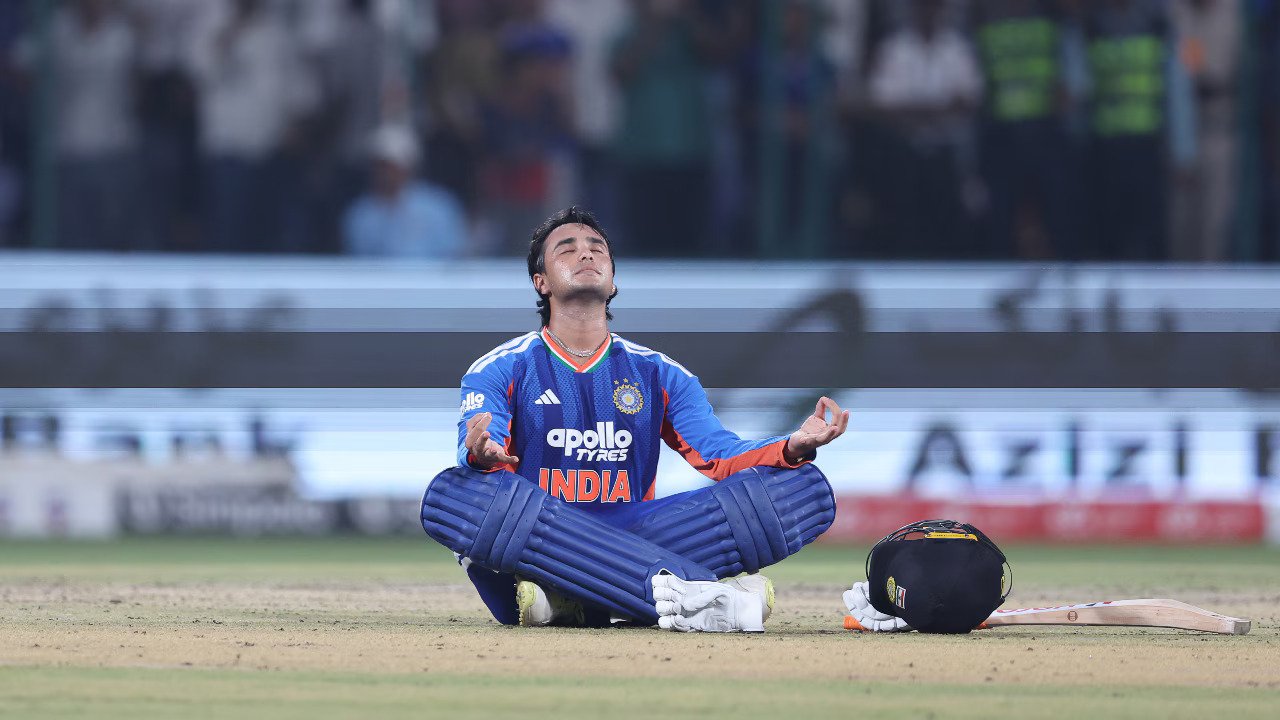 Abhishek Sharma Century Celebration